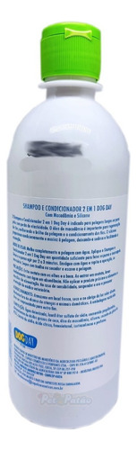 Shampoo 2 Em 1 Dog Day P/ Cães Cachorro 500ml Veterinário
