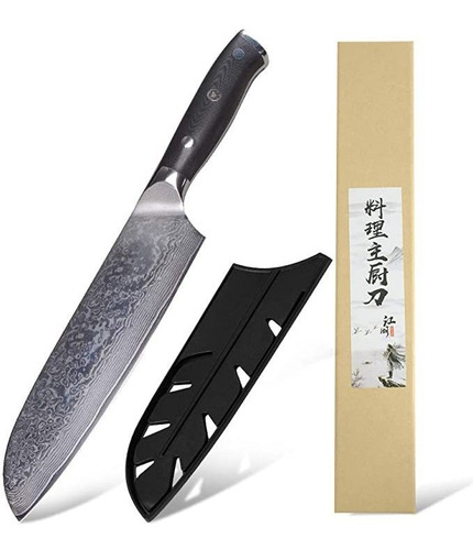 Xyj Cuchillo De Chef Profesional De Damasco Vg10 Cuchillo D