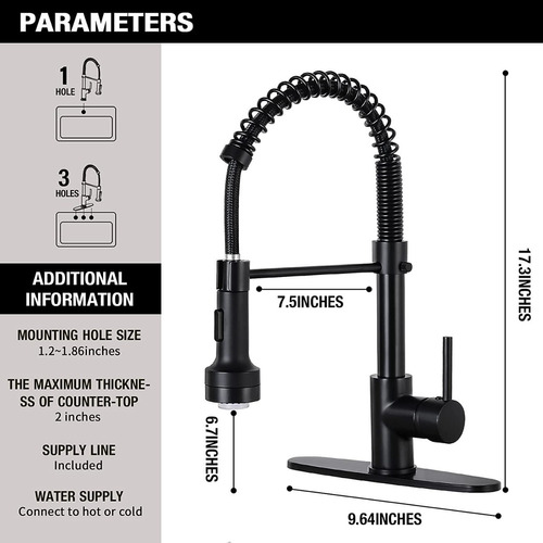 Grifo De Cocina Acero Inoxida Fregadero Lavamanos Cocina Led