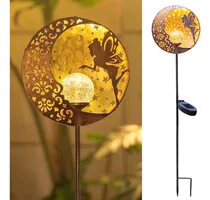 Comprar Tryme Jardín Luces Solares Fairy Moon Star Glass Globe Pathw