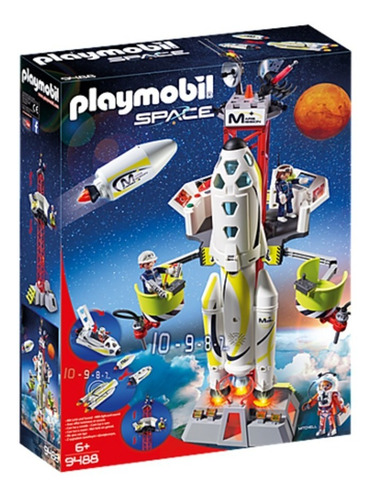 Playmobil 9488 Space Cohete Con Plataforma De Lanzamiento