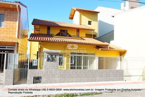 Imagem 1 de 30 de Excelente Casa Residencial E Pode Ser Ponto Comercial Com Fonte De Renda, Área Total Construída 218,48 M2. No Bairro Bela Vista I Em São José - 4128