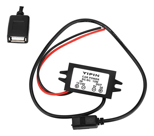 Dc12v/24v A 5v 3a Convertidor Usb Buck Module Adaptador De C