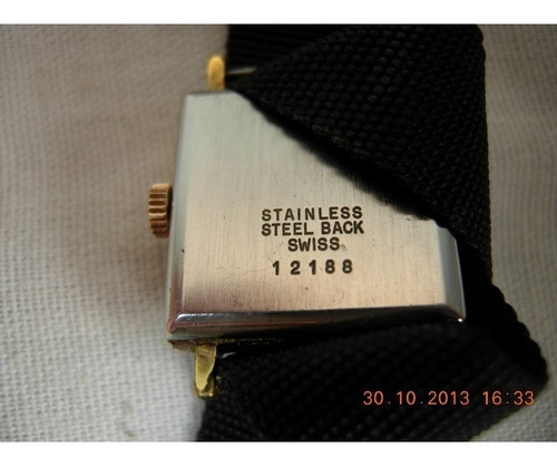 Antiguo Reloj Aetos A Cuerda Con Detalles En Oro Plaque Func (Usado)