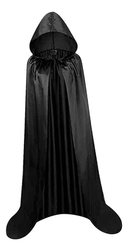 Capa Con Capucha Y Cuello Capa De Halloween Para L Negro