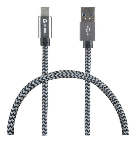 Cable Tipo C A Usb G Mobile 15w  1 M Gris