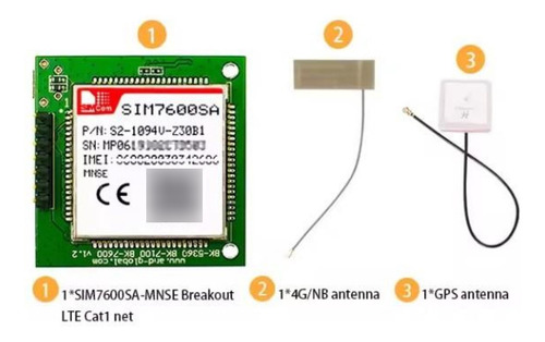 Modulo 4g Modem Gsm Gps Sim7600 Registrado Chile