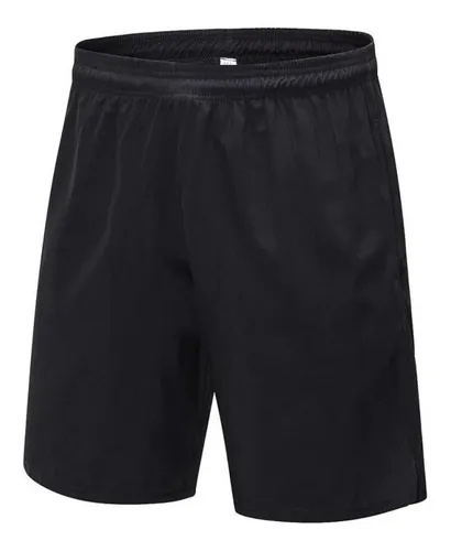 Short Deportivo Mujer Running Microfibra Negro Con Calza Gym