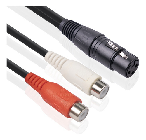 Cable Divisor Crystally-xlr A Rca Dual, Cable Divisor De Xlr