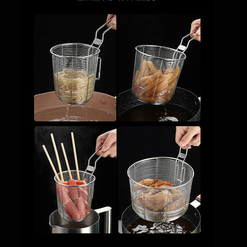 Cesta For Freír Espumadera De Malla Papas Fritas 17,5 Cm