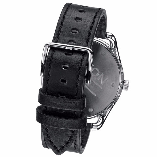 Reloj Nixon A465008 Cuadrante Acero Malla De Cuero 10 Atm