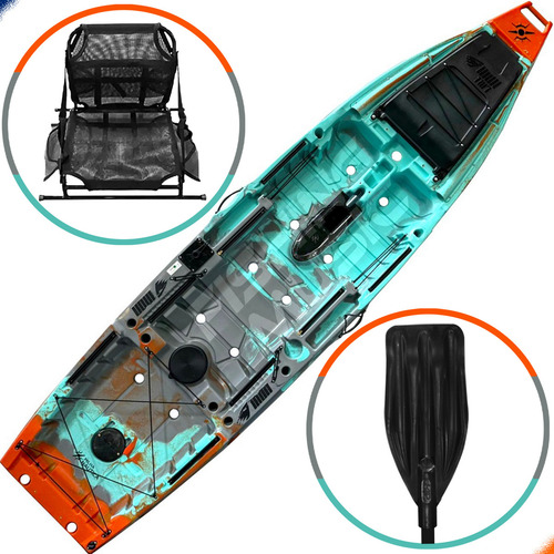 Caiaque De Pesca Iron 1187 Personalizado Milha Náutica Cor Tropical Sea