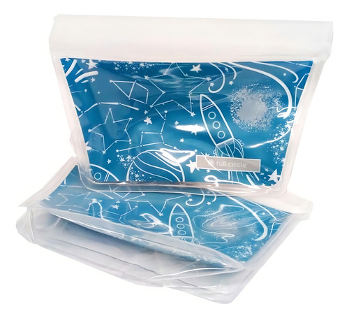 Bolsas Reutilizables Full Circle Cohete Set 2 Pzs Color Transparente