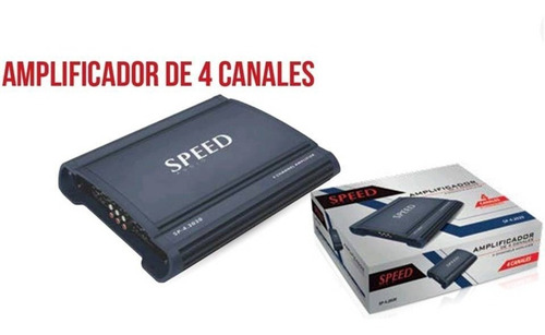 Imagen 5 de 7 de Planta Amplificador De Sonido 4 Canales Marca Speed