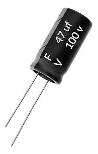 Imagen 1 de 1 de Capacitor 47uf 100v 10mm X 20mm Driver No Polarizado