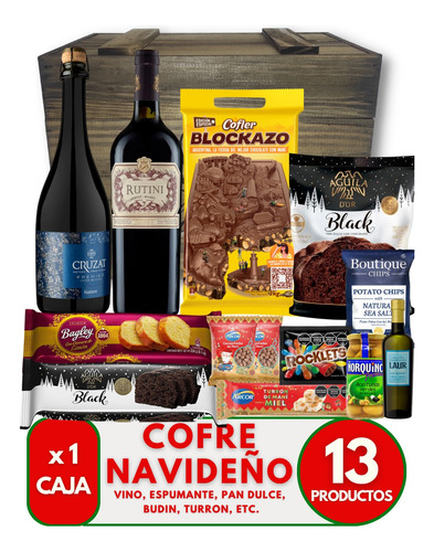 Caja Navideña Exclusiva Rutini + Box Regalo Empresarial