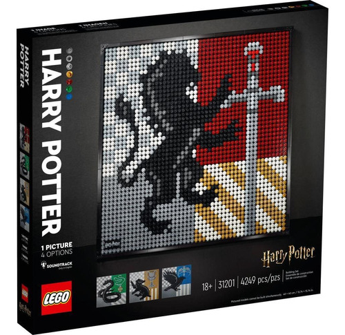 Brinquedo Lego Arte Harry Potter Hogwarts Brasões 31201