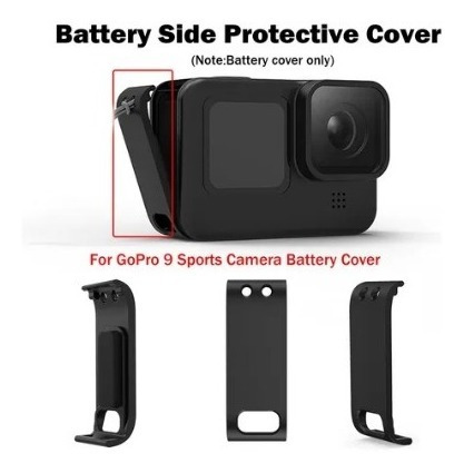 Imagem 3 de 7 de Tampa Bateria Gopro Hero 9 Para Usar Microfone Ou Carregador