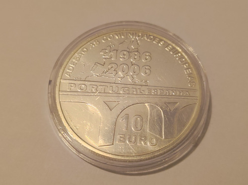 Moeda Comemorativa Aniversário União Europeia - Prata (Usado)