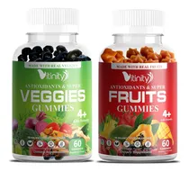 Comprar Vitinity Pack De 60 Gomitas De Verduras Y 60 Gomitas De Frutas, Suplementos Alimenticios Naturales