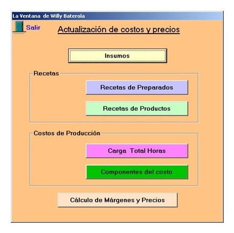 Programa Para El Calculo De Costos Y Rentabilidad