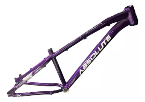 Quadro Absolute Brutus Pro Aro 26 Downhill Freeride Grau Cor Roxo/branco Tamanho Del Quadro 13