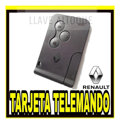 Tarjeta Renault Megane Copia De Tarjeta En El Acto