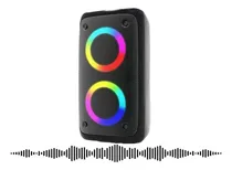 Comprar Caixas De Som Portáteis Bluetooth Leve Usb P2 Rádio Luz Led