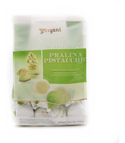 Dulces Sabor Pistache Recuertos De Chocolate Blanco Vergani