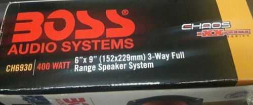Cornetas De 6x9 Boss 3 Vias 400 W