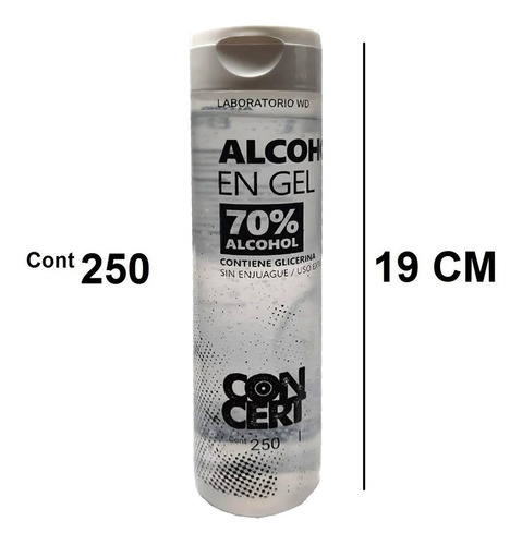 Imagen 4 de 9 de Alcohol En Gel X 250ml Certificado X12 Unidades