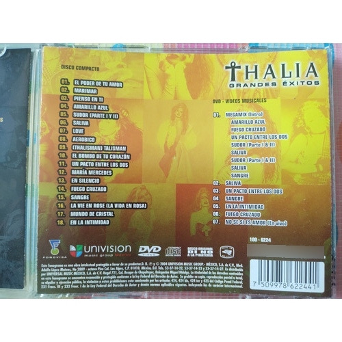 Thalia 2cd Grandes Exitos V (Usado)
