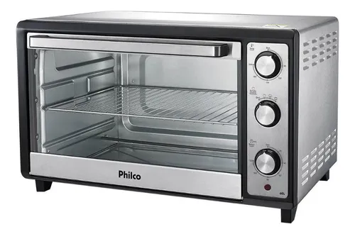 Forno Elétrico Pfe60i 60l Com Porta Basculante Timer 120 Min