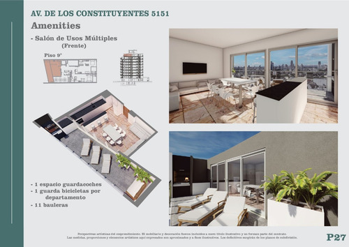 Imagen 12 de 12 de 1 Amb. Divisible 9° P. C Cfte Vista Abierta 34m2