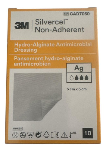 Apósito Silvercel Hidroalginato Antimicrobiano 5x5 Unidad