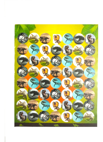 Genial Set 250 Stickers De Dinosaurios Calcomanias Kawaii