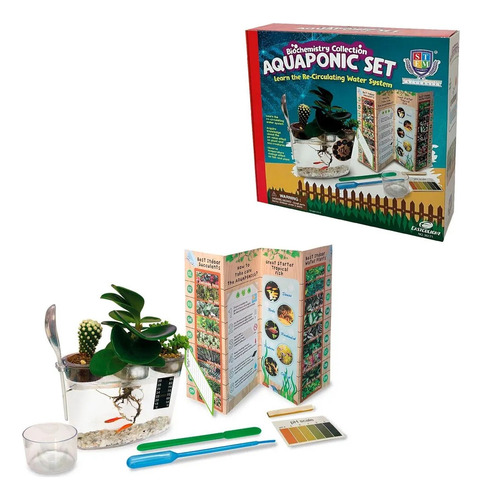 Juego Aquapónic Set Acuario Mini Niños Niñas Color Multicolor