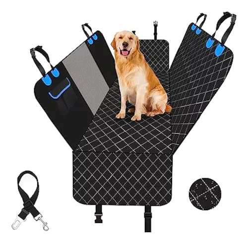 Protector de asiento trasero para perro, impermeable, a prueba de arañazos,  antideslizante, hamaca para perros, protección de asiento trasero contra