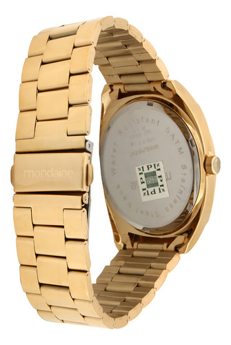 Relógio Feminino Mondaine Dourado Com Corações 99053lpmvde1