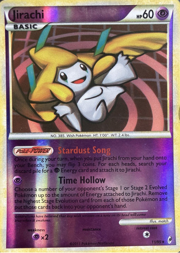 Cartas Pokemon Jirachi Reverse Holo