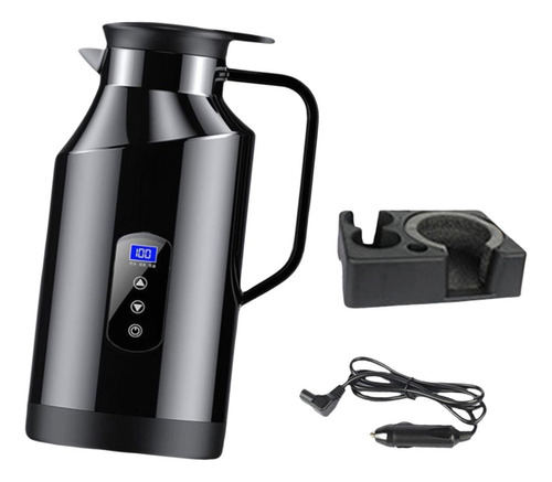 Hervidor De Agua Eléctrico Para Coche De 1200 Ml Con Base