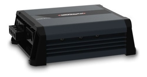 Barra digital Power Sound Sd1200, 4 canales, 4 ohmios, puente, color negro