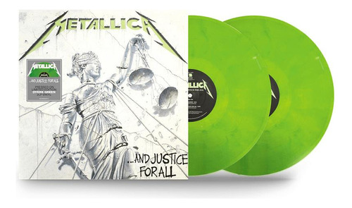 Metallica Vinyl - And Justice For All - Dyers (2LP Green) - Versión de álbum estándar