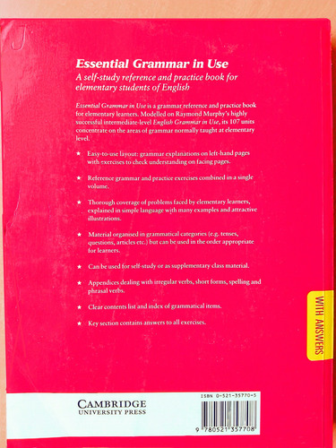 Essential Grammar In Use - Raymond Murphy