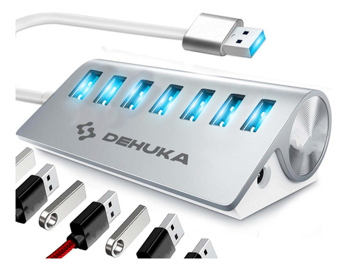 Dehuka Hub USB 3.0 a USB 3.0 Color Gris