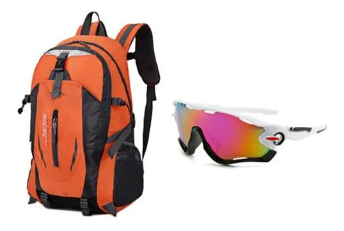 Mochila De Alpinismo Impermeable + Gafas Deportivas