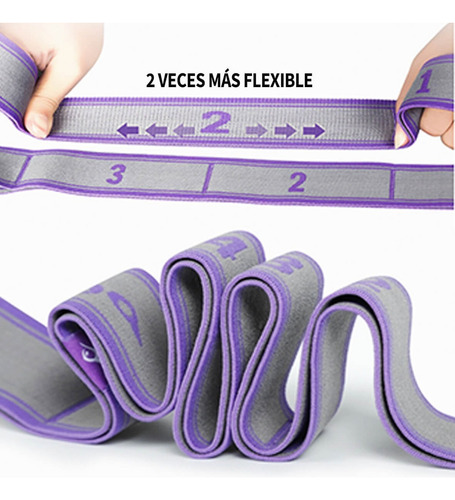 2 Bandas Resistencia Tela Ligas Flexibilidad Piernas Ejerc