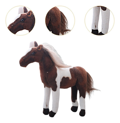 Almohada De Felpa De Caballo, Animal Relleno De Estilo B
