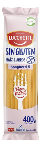 Pasta Spaghetti Sin Gluten Lucchetti 400g