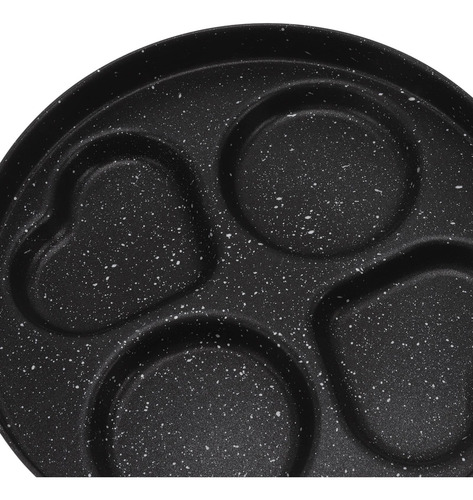 Sartén Multifuncional Para Huevos De 4 Tazas, Calentada Unif
